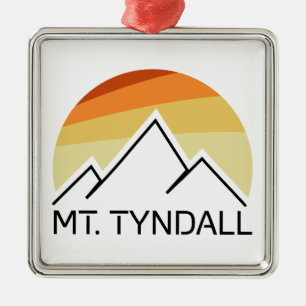 Adorno Metálico Mt. Tyndall California Retro