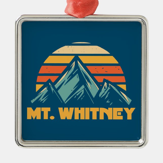 Adorno Metálico Mt. Whitney California Retro Turquoise (Frente)