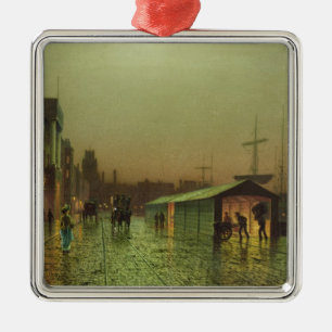 Adorno Metálico Muelles de Juan Atkinson Grimshaw el   Liverpool