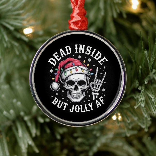 Adorno Metálico Muertos Dentro Pero Navidades De Jolly AF Esbozo E (Árbol)
