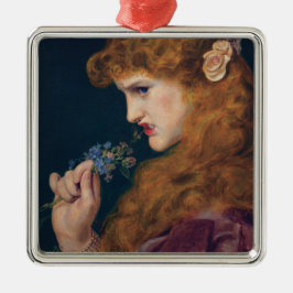 Adorno Metálico Mujer de cabello rojo feroz (Sombra de amor) (divo