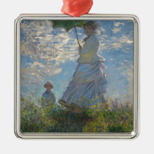Adorno Metálico Mujer de Claude Monet con un parasol 1875