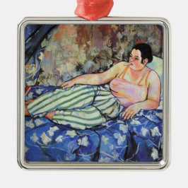 Adorno Metálico Mujer en la habitación azul (por Suzanne Valadon)