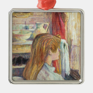 Adorno Metálico Mujer en la ventana, 1 de Enrique de