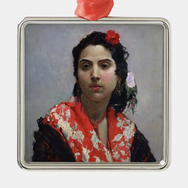 Adorno Metálico Mujer gitana (Frente)