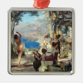 Adorno Metálico Mujer hermosa bailando entre dagas