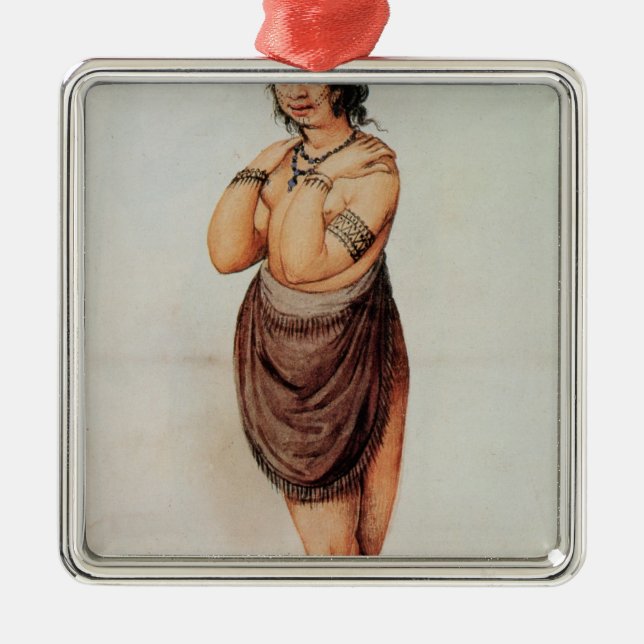 Adorno Metálico Mujer india (Frente)