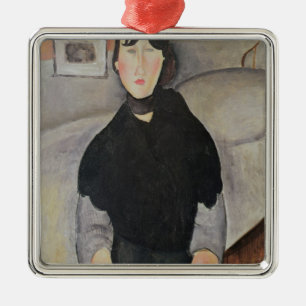 Adorno Metálico Mujer joven de la gente