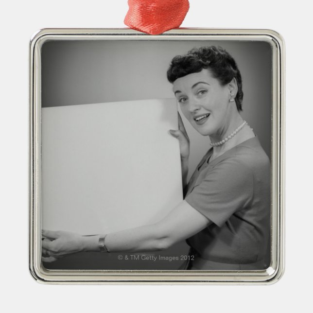 Adorno Metálico Mujer madura (Frente)