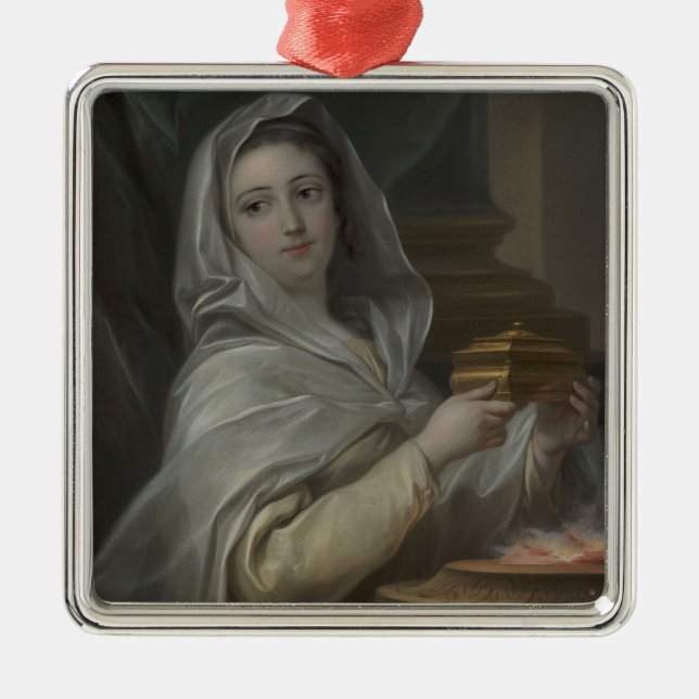 Adorno Metálico Mujer retratada como una Virgen Vestal (Antigua Ro (Frente)