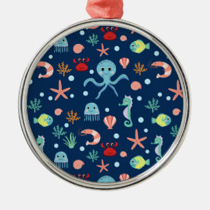 Adorno Metálico Mundo del Mar