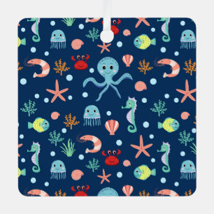 Adorno Metálico Mundo del Mar