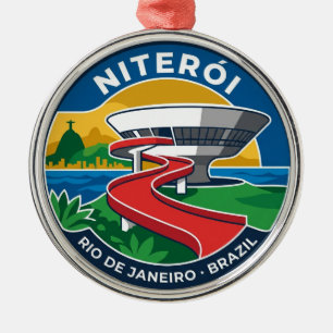 Adorno Metálico Museo de Arte Contemporáneo de Niterói Brasil