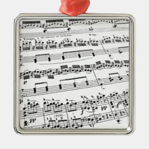 Adorno Metálico Música de hoja