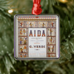 Adorno Metálico Música de ópera vintage, Aida egipcia por Verdi<br><div class="desc">Diseño musical de ilustracion vintage de Aida, una ópera en cuatro actos de Giuseppe Verdi a un libreto italiano de Antonio Ghislanzoni, basado en un escenario escrito por el egiptólogo francés Auguste Mariette. Aida se presentó por primera vez en la Ópera Khedivial de El Cairo el 24 de diciembre de...</div>