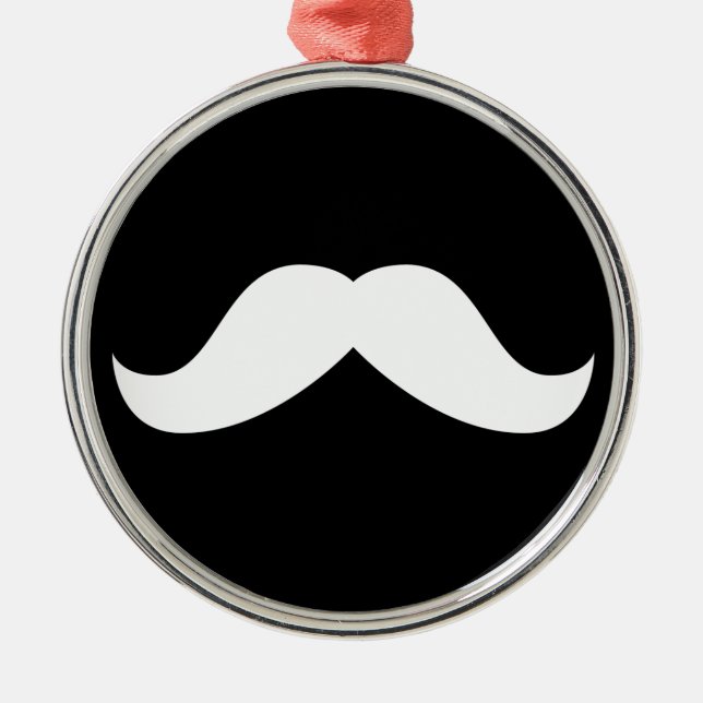 Adorno Metálico Mustache Ornament (Frente)
