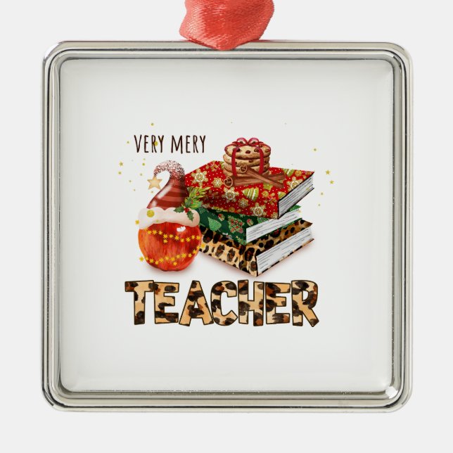 Adorno Metálico Muy Mery Teacher (Frente)