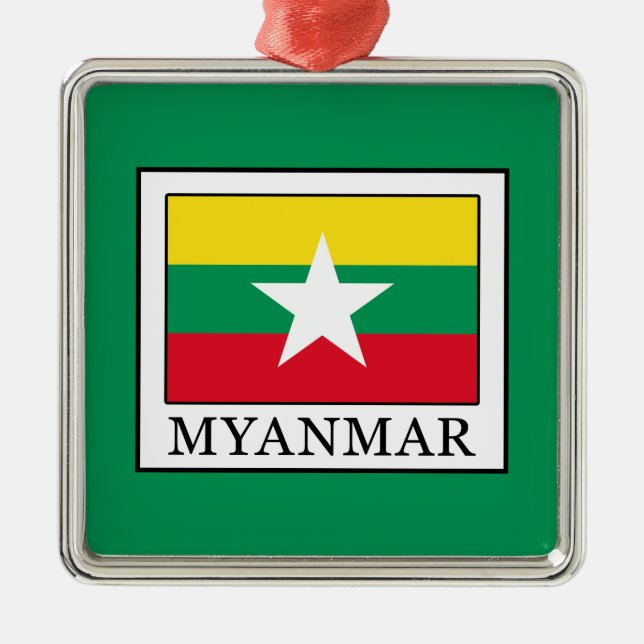 Adorno Metálico Myanmar (Frente)