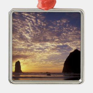 Adorno Metálico NA, EE.UU., Oregon, Costa de Oregón, Canon Beach c