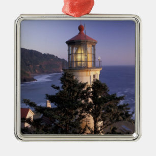Adorno Metálico NA, EE. UU., Oregón, Faro de Heceta Head,