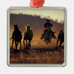 Adorno Metálico NA, EE. UU., Oregón, Seneca, Ponderosa Ranch, Vaqu