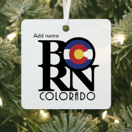 Adorno Metálico NACIDO Colorado Personalizado