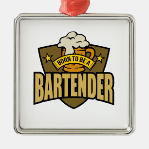 Adorno Metálico Nacido para ser un barman