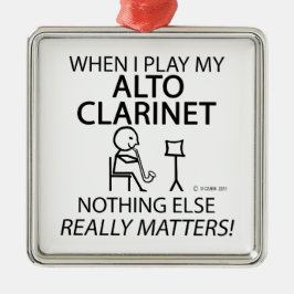 Adorno Metálico Nada más importa el Alto Clarinet