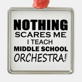 Adorno Metálico Nada me asusta de la orquesta de secundaria