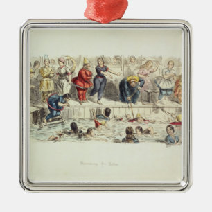 Adorno Metálico Nadando para las señoras, 1844 (litho)