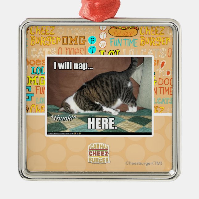 Adorno Metálico Nap aquí (Frente)