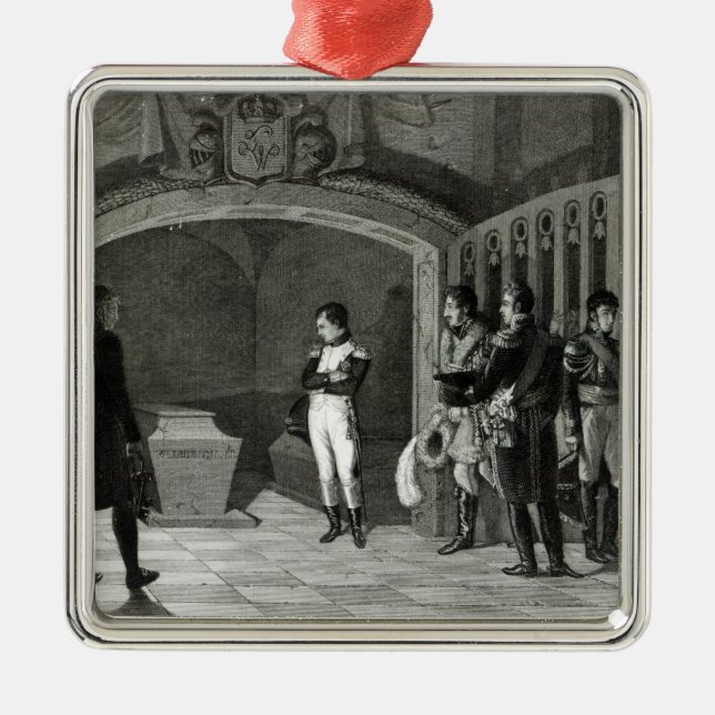 Adorno Metálico Napoleon Meditating antes de la tumba (Frente)