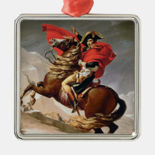 Adorno Metálico Napoleon que cruza las montañas, c.1800 (aceite e