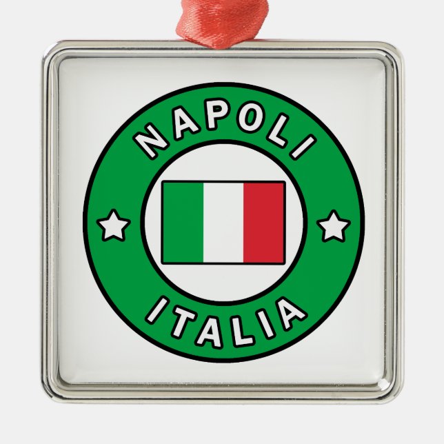 Adorno Metálico Napoli Italia (Frente)