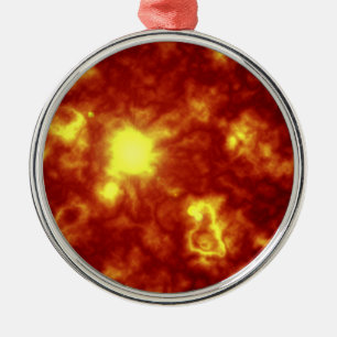 Adorno Metálico Naranja y amarillo