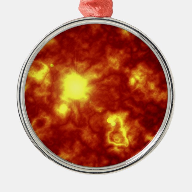 Adorno Metálico Naranja y amarillo (Frente)