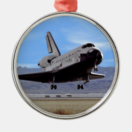 Adorno Metálico NASA Transbordador Espacial Atlantis Aterrizando e