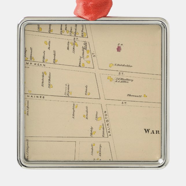 Adorno Metálico Nashua, sala 7, Edgeville (Frente)