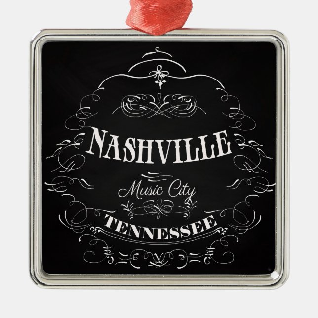 Adorno Metálico Nashville, Tennessee - ciudad de la música (Frente)