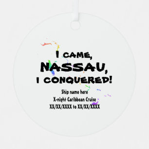 Adorno Metálico Nassau Vivimus Carib. Espectro tropical de crucero