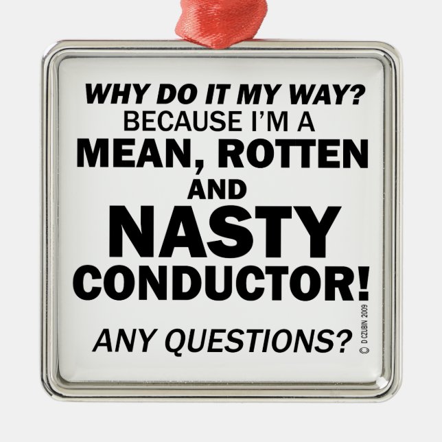 Adorno Metálico Nasty Conductor (Frente)