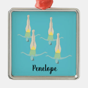 Adorno Metálico Natación artística