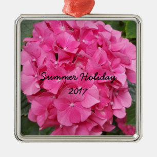 Adorno Metálico Naturaleza de la fotografía floral rosa
