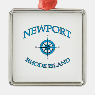 Adorno Metálico Nautical Island Rhode de Newport