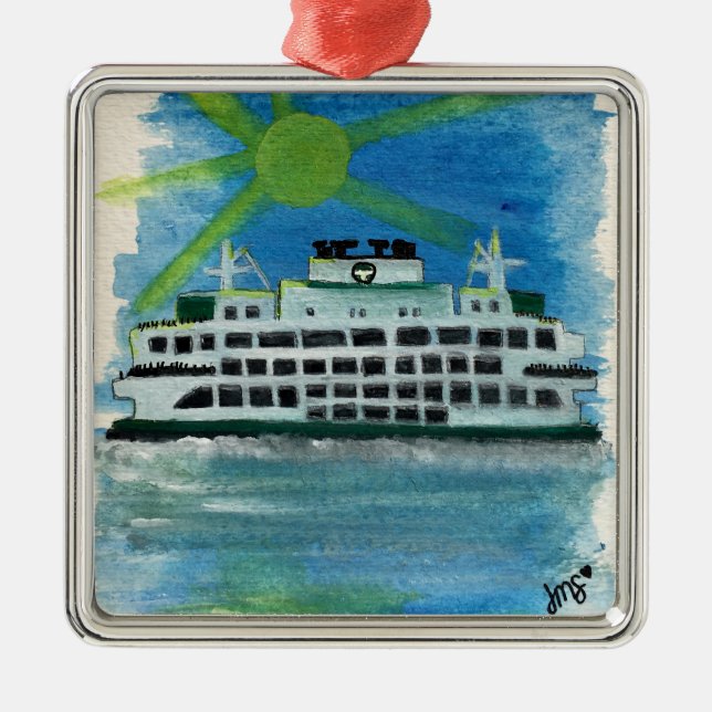 Adorno Metálico Navegar por los mares celestiales (Frente)