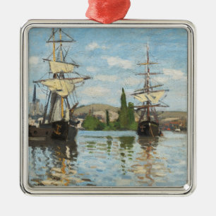 Adorno Metálico Naves de Claude Monet el que montan en el Sena