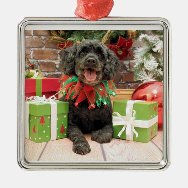 Adorno Metálico Navidad - Cockapoo - Trumbo (Frente)