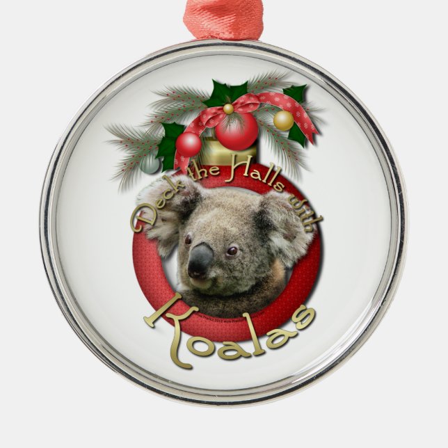 Adorno Metálico Navidad - cubierta los pasillos - koalas (Frente)