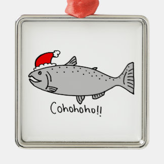 Adorno Metálico Navidad de Cohohoho de color salmón