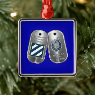 Adorno Metálico Navidad de la 3ª División de Infantería